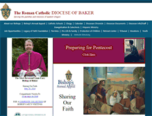 Tablet Screenshot of dioceseofbaker.org